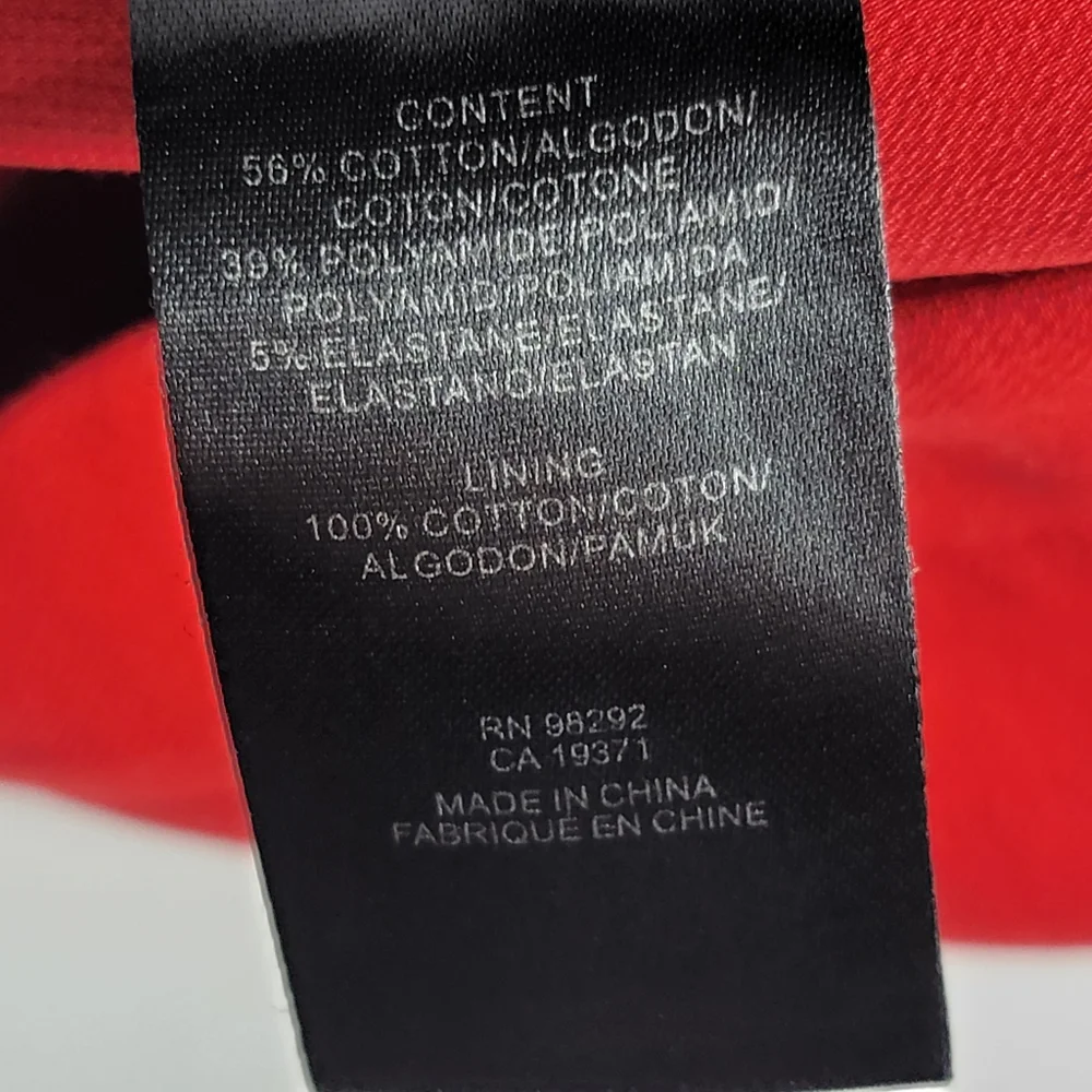 Tibi New York Red Front Flap Shorts